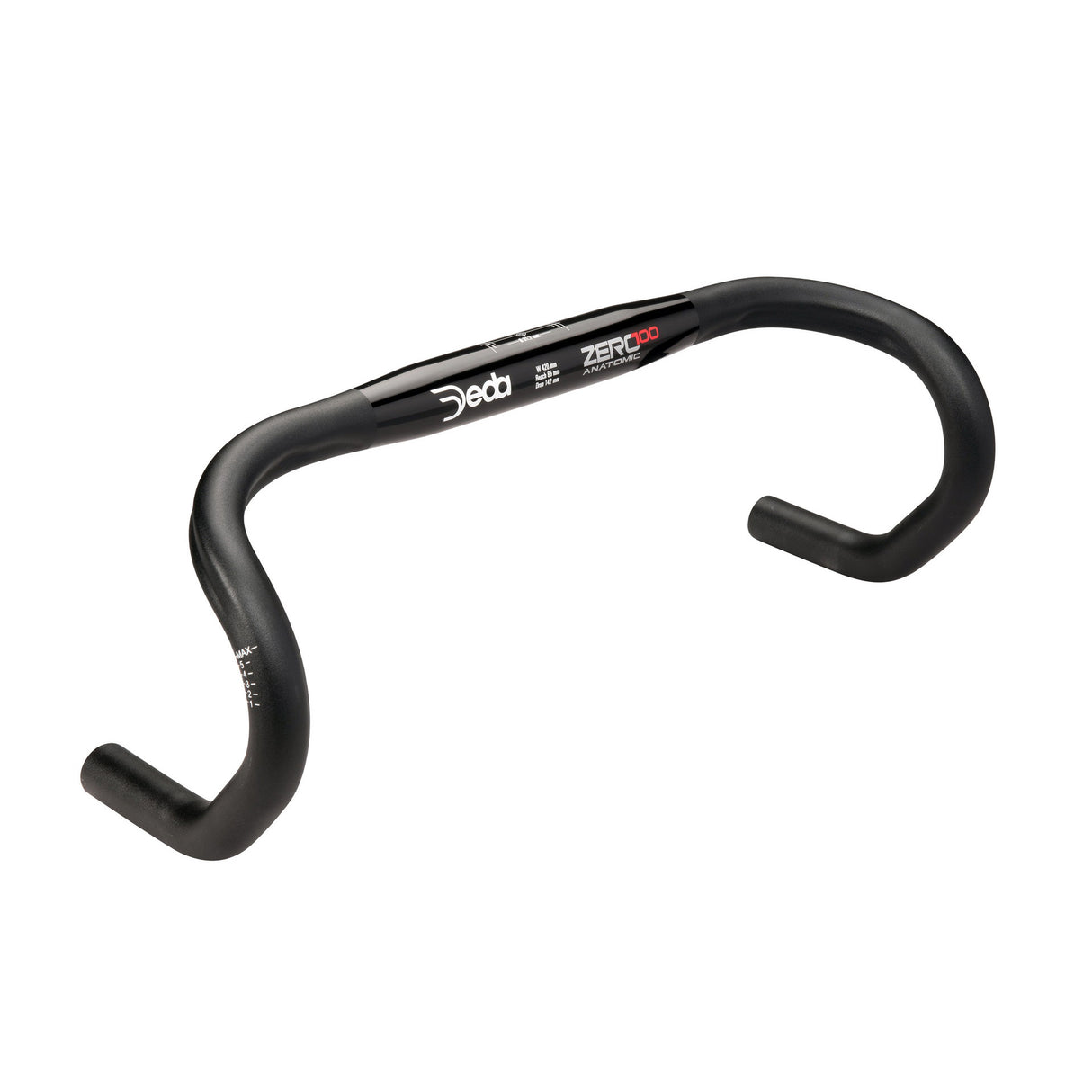 Deda Lenkung Zero100 Anatomic 44cm schwarzes Aluminium