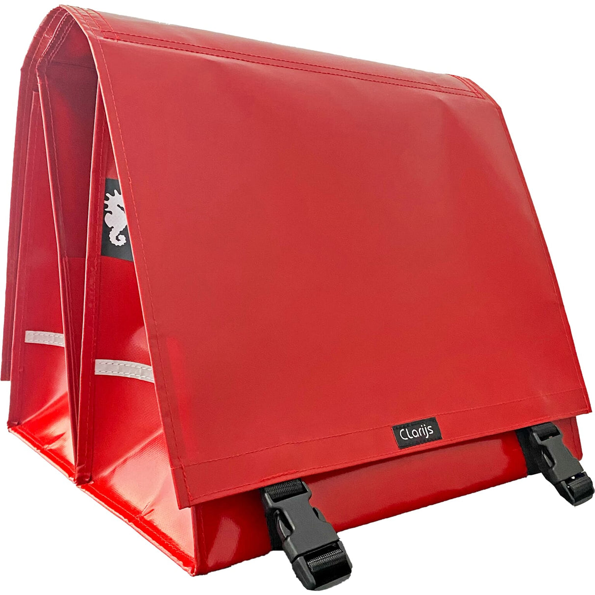 Fahrradbeutel Doppel XL PVC 46L Rot