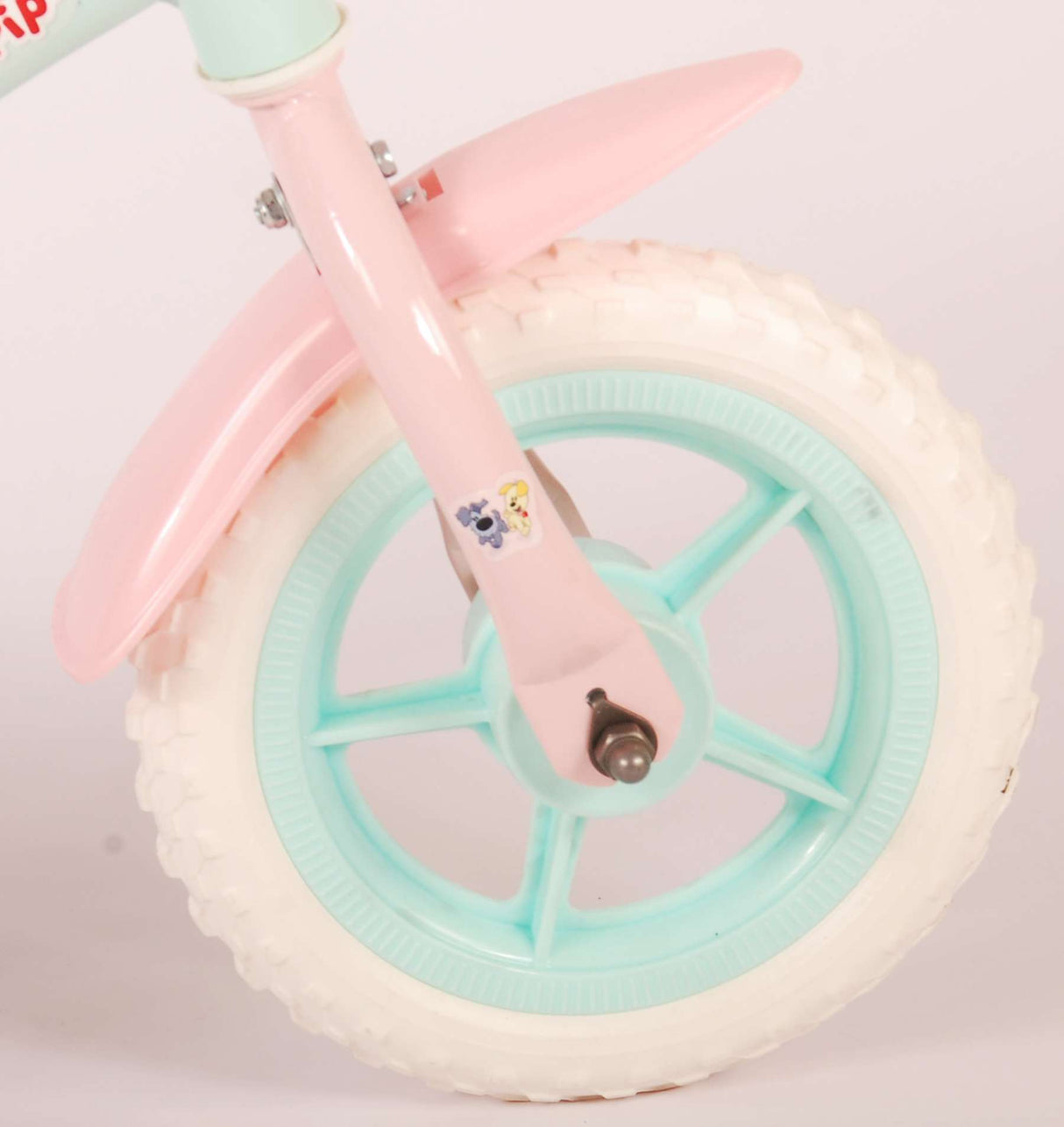 Woezel Pip Pip Children's Bike Girls 10 Zoll Minze Blau Pink Pink Pink