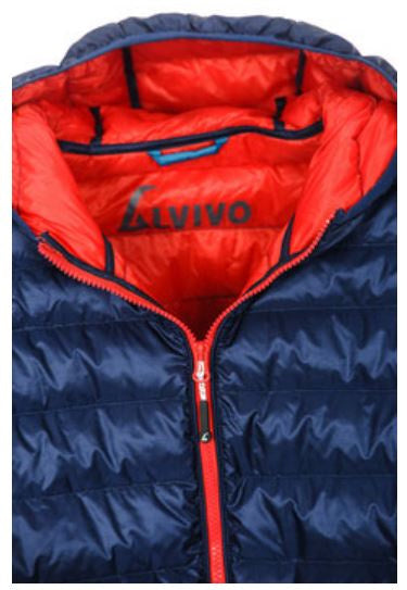 Alvivo Outdoor Jacke Glasgow Men Nylon Blau Rot Größe XS