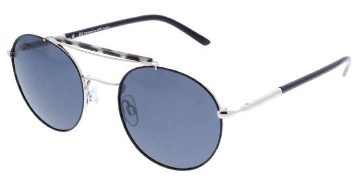 H.I.S Sonnenbrille Unisex 84103 Katze. 3 Pilot Metal Silber Blau