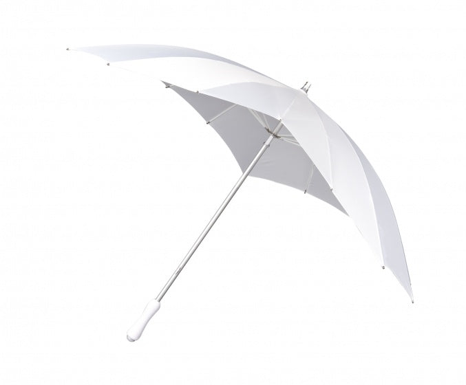 Falcone Regenschirm Herz -veranlasst 110 cm Polyesterweiß