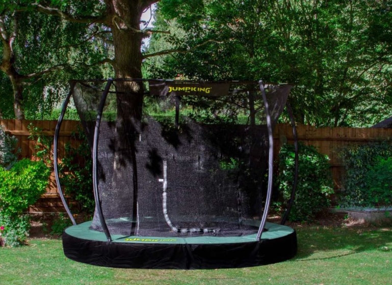 Jumpking Inground Deluxe Trampolin 366 cm Schwarzes Grün