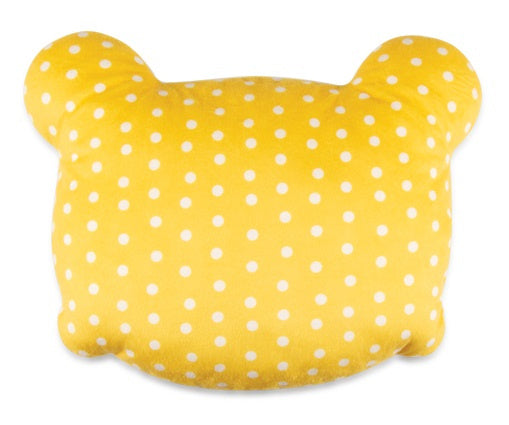 Zitronenbandkissen Junior 35 cm Polyester weiß gelb