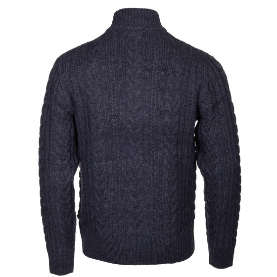 Lebenslinie Marcel Pullover Strick halbe Zip -Männer dunkelblau Größe 4xl