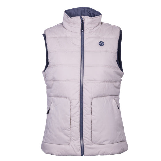 Lebenslinie Tully Fake Down BodyWarmer Ladies Beige Größe xl