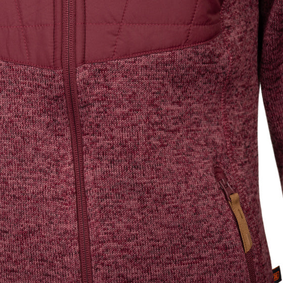 Lebenslinie Willemijn Fleecevest Damen Bordeaux Größe 4xl