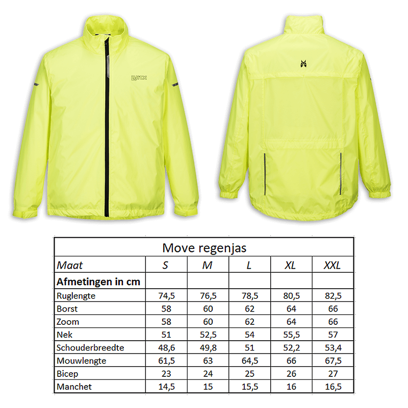Sportjack Rain Jacke Bewegung Größe l
