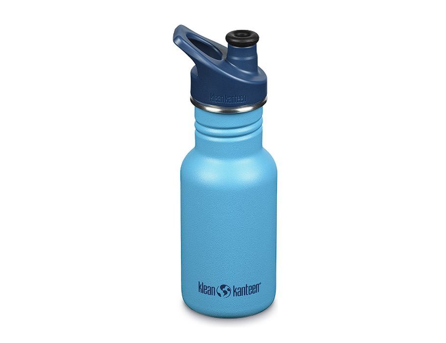 KLEAN Kanteen Trinkflasche Kid schmaler Sportdop Hawaiianischer Ozean 355 ml (12 Unzen)