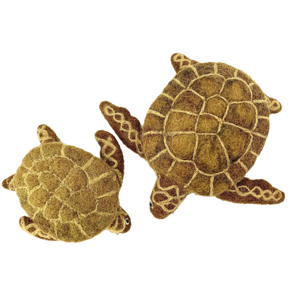 Papoose -Spielzeug Papoose -Spielzeug braune Schildkröten 2pc