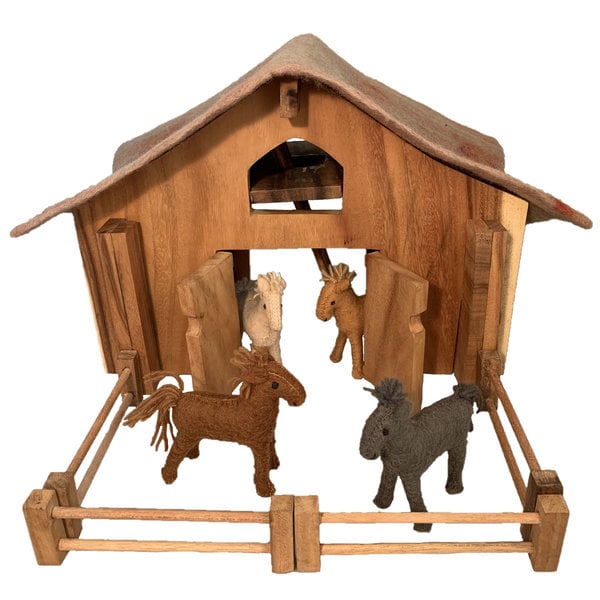 Papoose Toys Papoose Toys Deluxe Barn Set 12PC