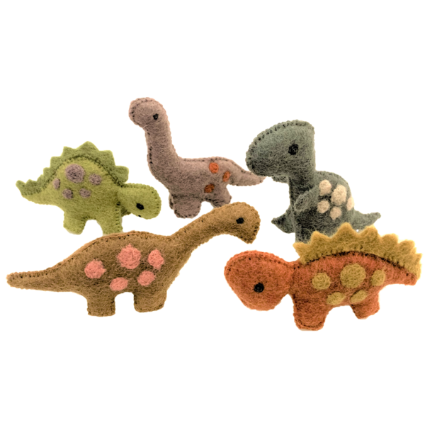 Papoose -Spielzeug Papoose -Spielzeug Dinosaurier natürliche 5pc