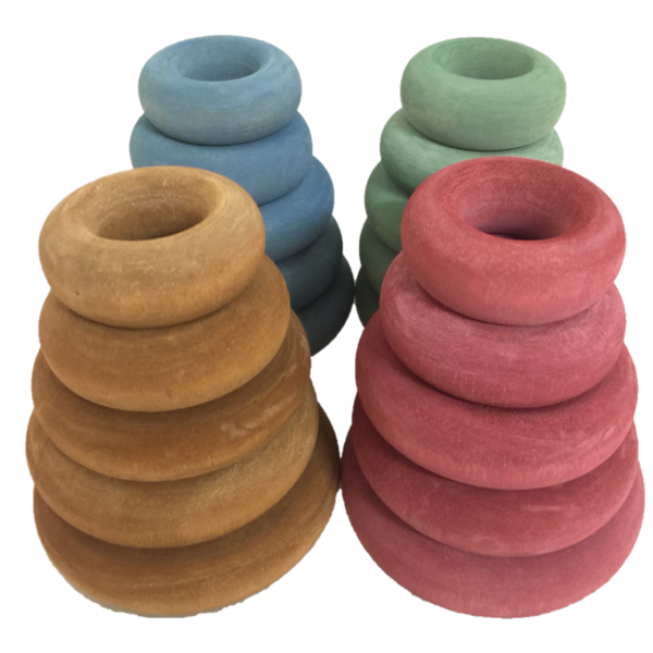 Papoose Toys Papoose Toys Erde Donuts 20pc