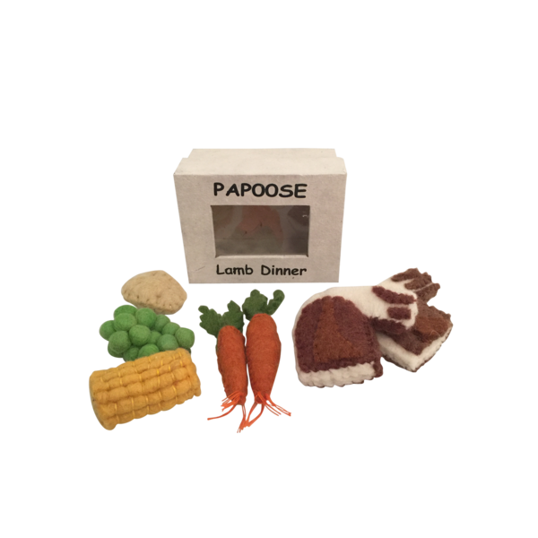 Papoose -Spielzeug Papoose -Spielzeug spürte Essen Lamm Abendessen