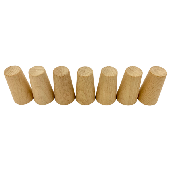 Papoose -Spielzeug Papoose Toys Mini Natural Cones 7pc
