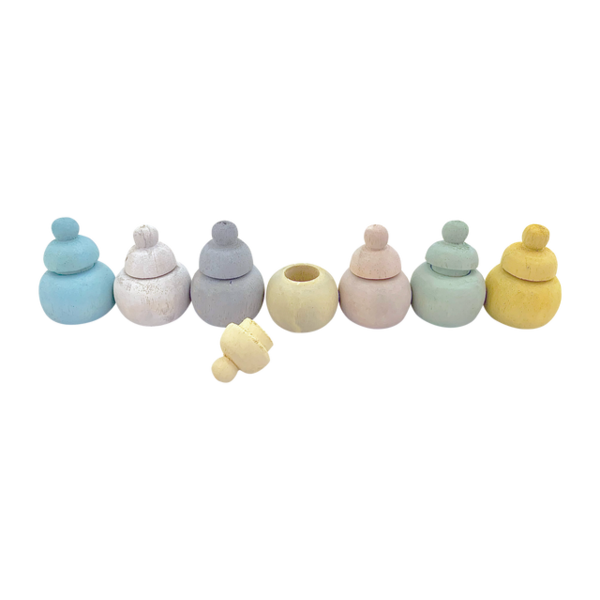 Papoose Toys Papoose Toys Mini Pastell Pot 7pc