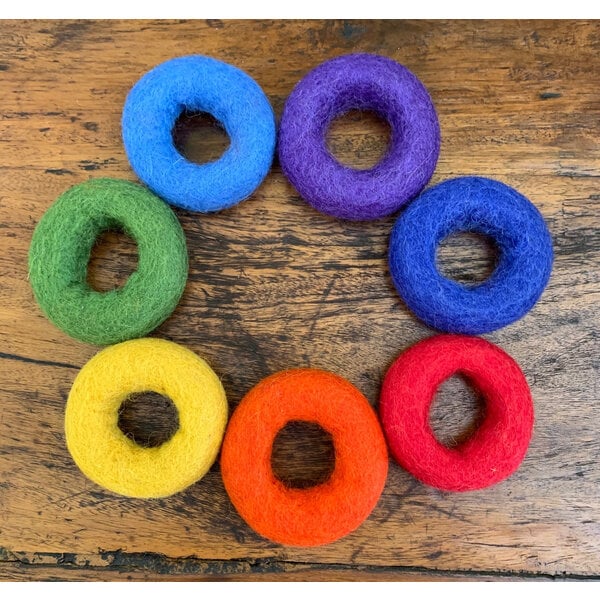 Papoose Toys Papoose Toys Regenbogen fühlte Donuts 7