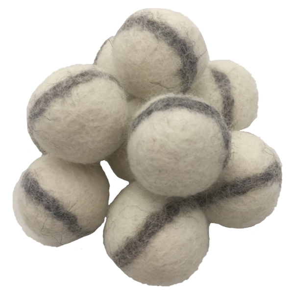 Papoose -Spielzeug Papoose -Spielzeug weiße Filzkugeln 3,5 cm 20