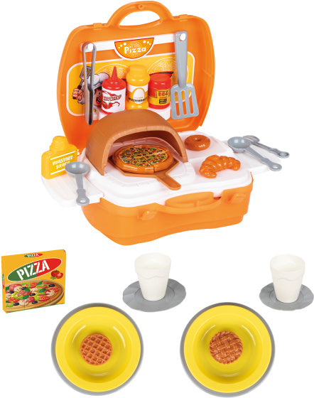 Pilsan-Spielzeug Pizzaset Oranje 35-Stück