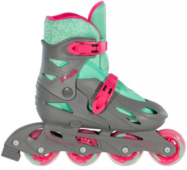 Playlife Inline Skates Riddler Hardboot 82A Grau Größe 27-30