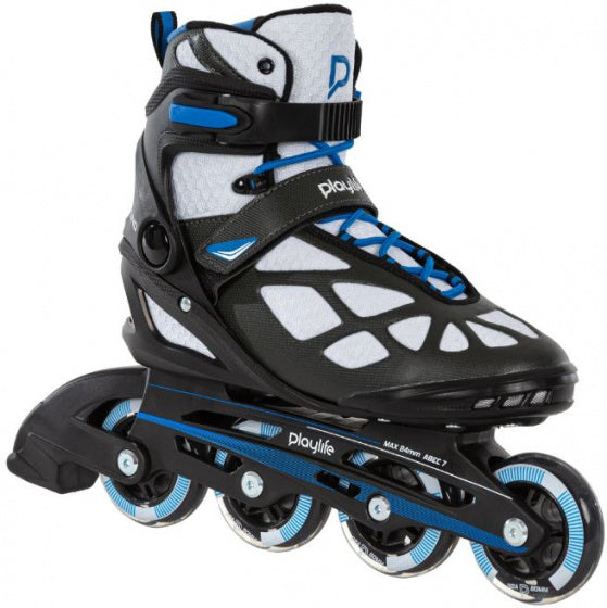 Playlife Inline Skates Black 80 Softboot 82A Schwarz Größe 42