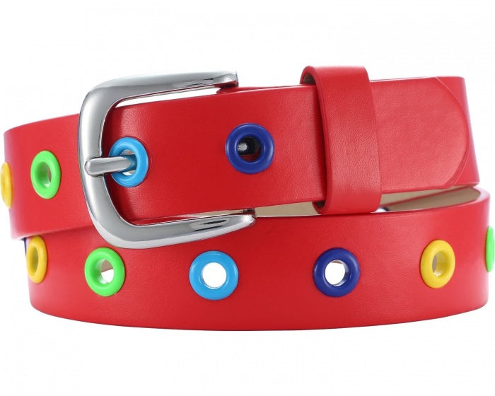 Playshoes -Gürtelleder mit Farben Junior Red Größe 60 cm