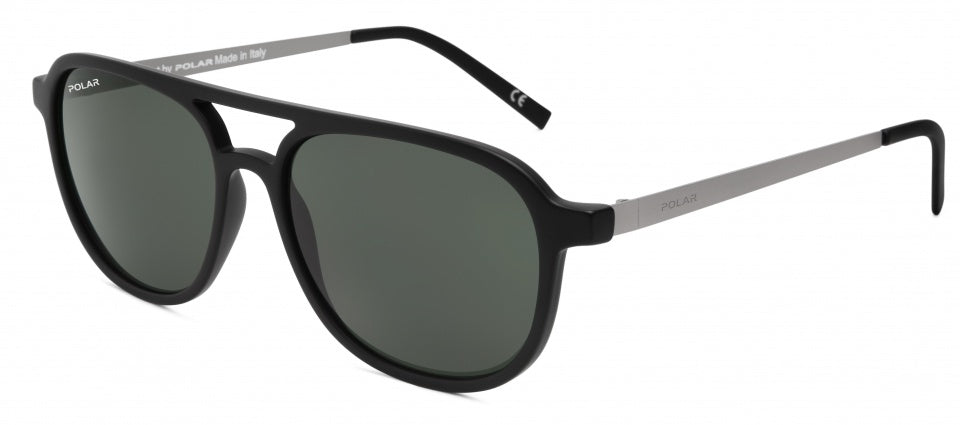 Polar Sonnenbrille Parker Männer polarisiert schwarz mit grünem Objektiv (PPAR76)