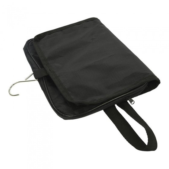 Proplus faltbarer Toilettenbag mit hängenden Haken 37,5 cm schwarz