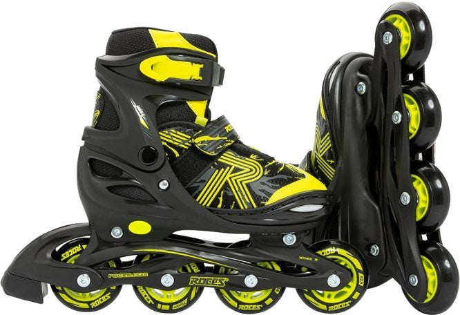 ROCES Inline Skates schicken 3.0 Softboat 82A Schwarze gelbe Größe 38-41