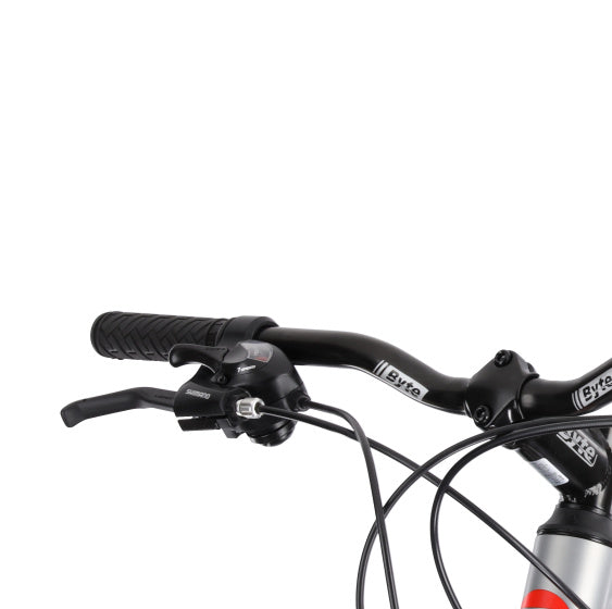 Rucanor Lux 27,5 Zoll 46 cm Männer 21V mechanische Scheibenbremse Silber Rot