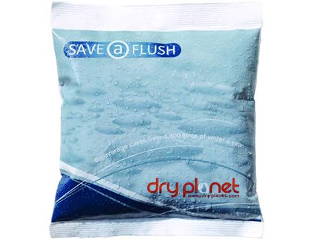 Trockener Planet WC Courte Bin Reder Save a Flush