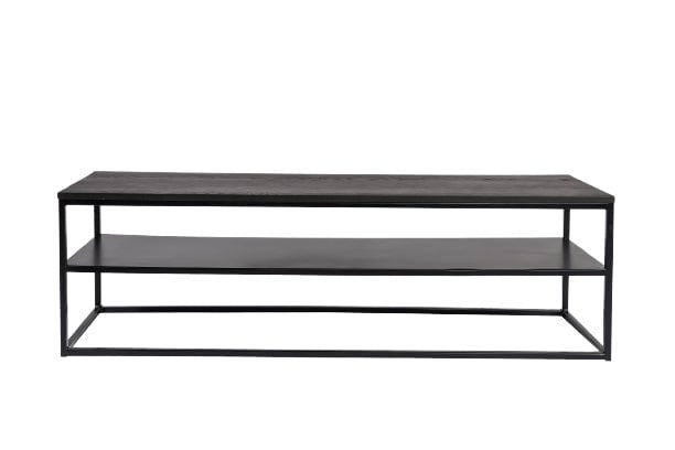 Sinn 'Living Jackson Sideboard 160 x 40 cm Holz Edelstahl schwarz schwarz