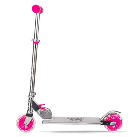Xootze Folding Stuntstep Fußbrems Mädchen rosa
