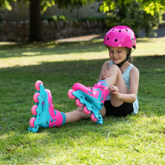 Xotze Inline Skates Hardboot Pink Turquoise Größe 32-35