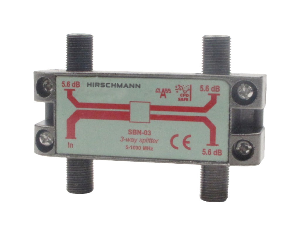 Hirschmann 695004596 Catv-Splitter 5,6 dB 5-1000 MHz – 3 Ausgänge