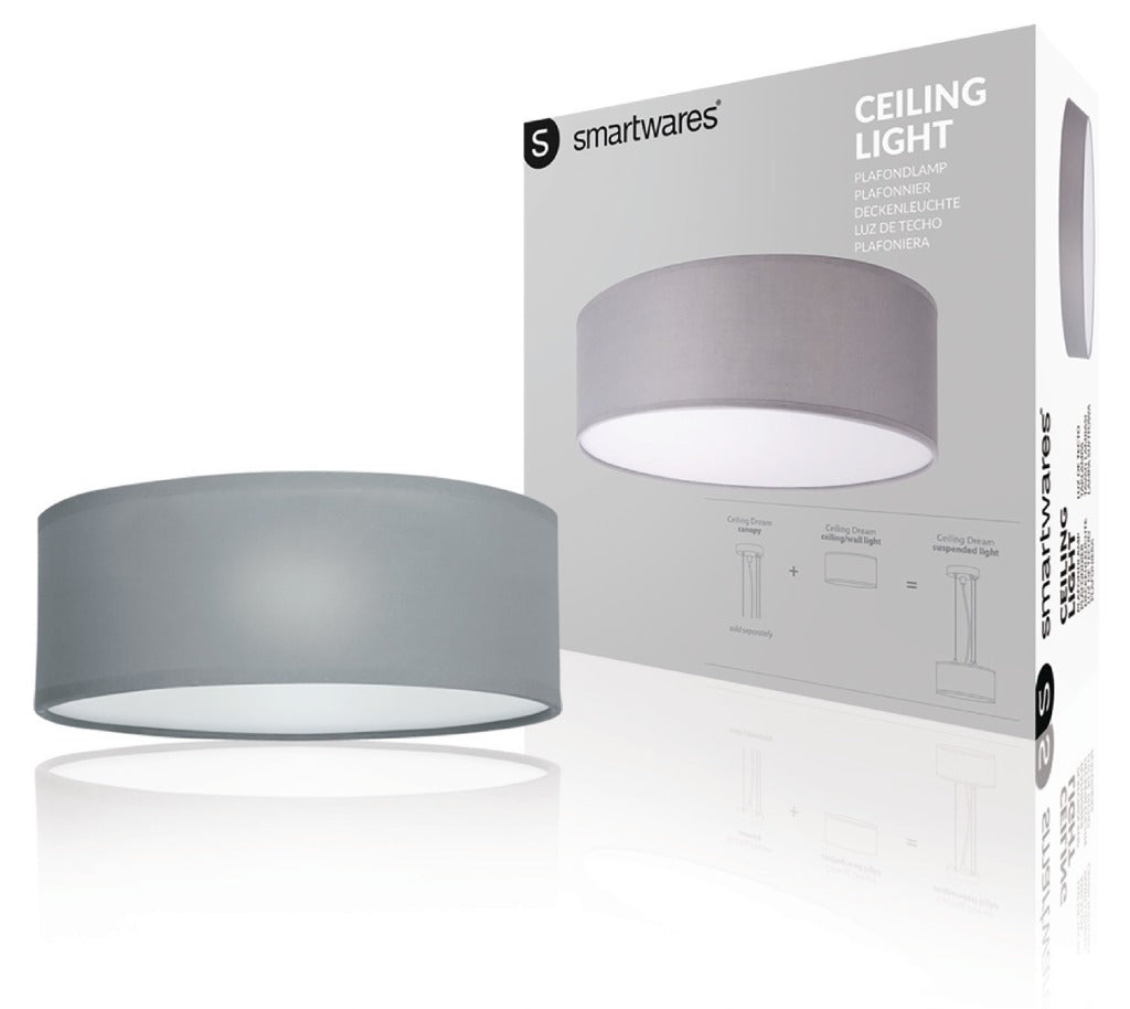 Ranex ra-1000465 Mia LED-Deckenleuchte 30 cm grau