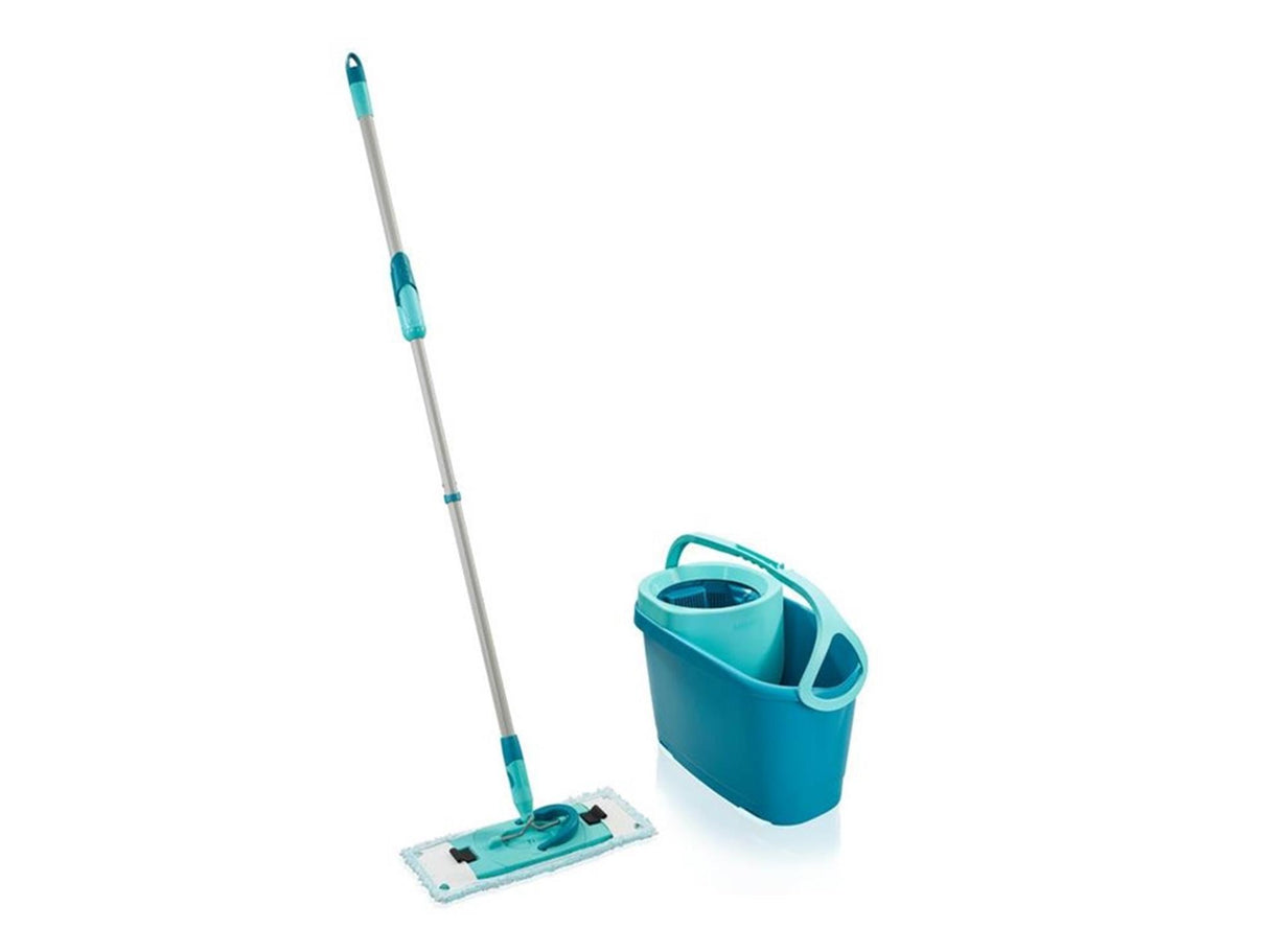 Leifheit Bodenwischer Clean Twist mit Klettverschluss Ergo – 33 cm Wischmopp-Set komplett