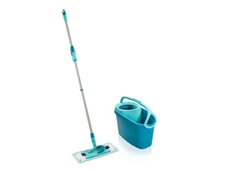 Leifheit Bodenwischer Clean Twist mit Klettverschluss Ergo – 33 cm Wischmopp-Set komplett