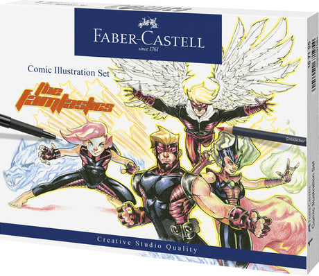 Faber-Castell FC-167195 Zeichenstift Faber-Castell Pitt Künstlerstift Comic-Illustrationsset