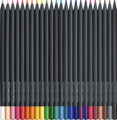 Faber Castell FC-116424 Buntstifte Black Edition im Etui 24 Stück