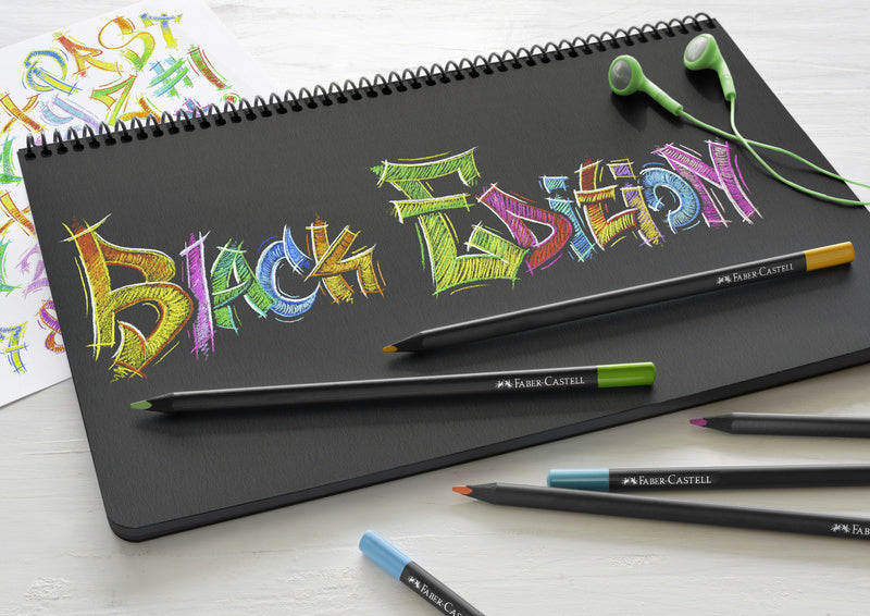 Faber Castell FC-116412 Buntstifte Black Edition im Etui 12 Stück
