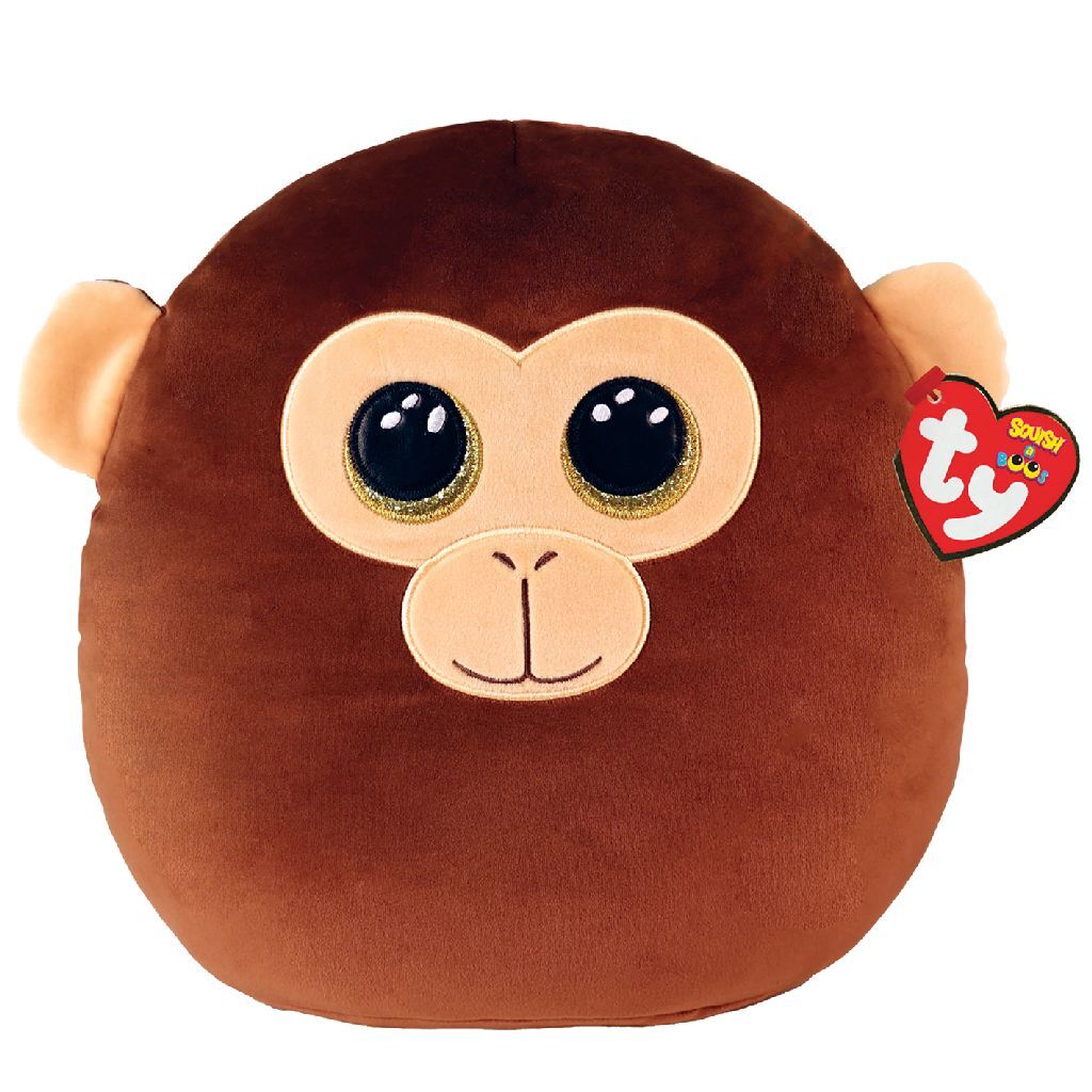 Ty Beanie Ty Squish a Boo Dunston brauner Affe, 31 cm