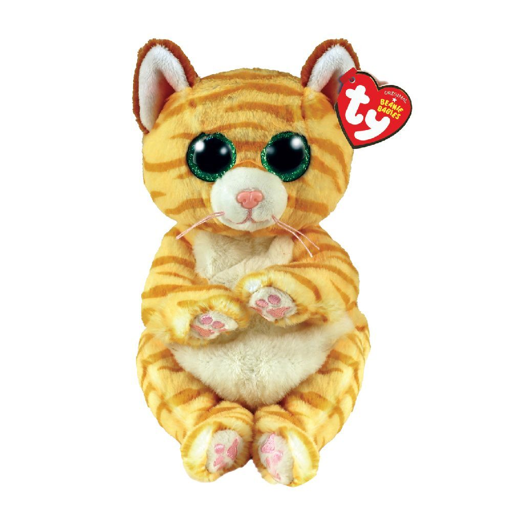 Ty Beanie Babies Bellies Mango gestreifte Katze, 15 cm