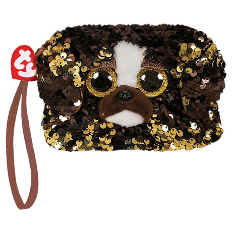 Ty Fashion Portemonnaie Hund Brutus 13 cm braun gold