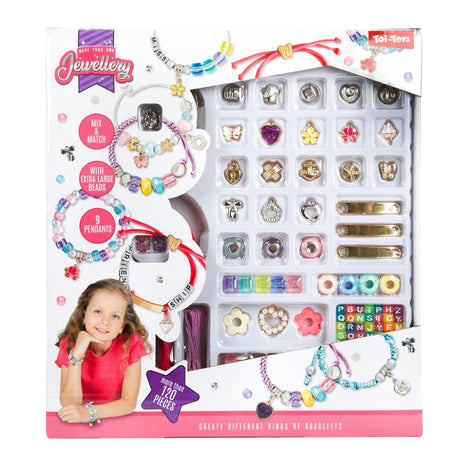 Toi-toys jewellery set sieraden maken 2 assorti armband ketting