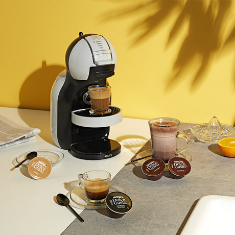 Krups kp123b nescafé eacute; Dolce Gusto Mini Me Kapselkaffeemaschine aus schwarzem Edelstahl