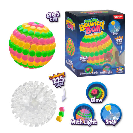 Toi-toys fun maak je eigen stuiterbal 6,5cm met licht