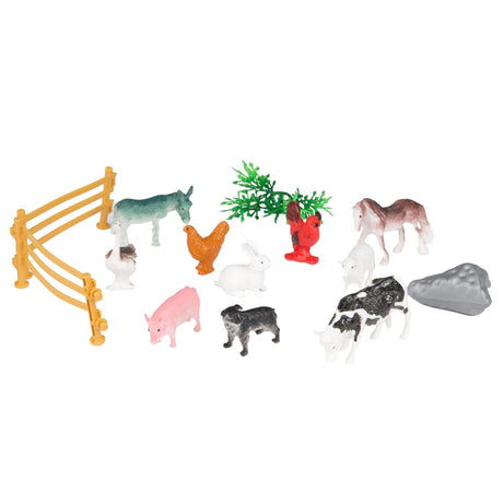 Toi-toys animal world speelset -boerderij- 14dlg in koker