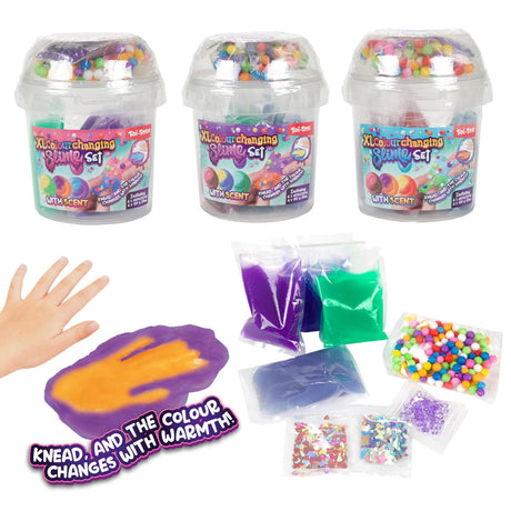 Toi-toys Slime Slime Set XL mit Duft -Farbwechsel- +Zubehör 3sort