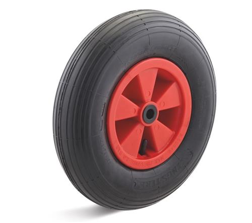 Torwegge Luftreifenrad 400mm LRK Kunststoff rot